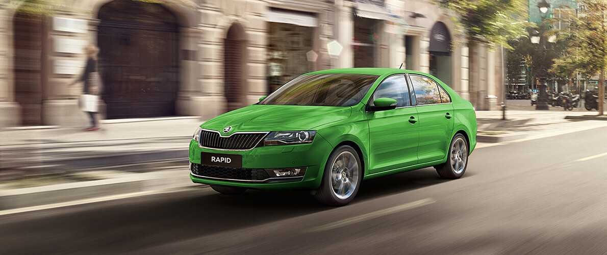 Skoda Rapid 2020 зеленая